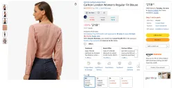 Carlton London Womens Regular Fit Blouse