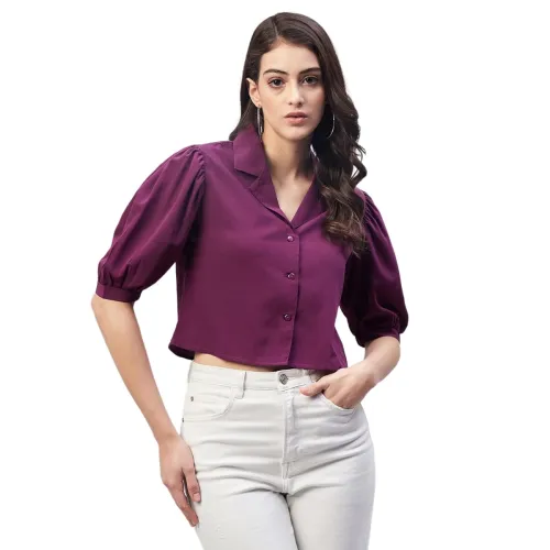 Image of Carlton London Women's Solid Blouse