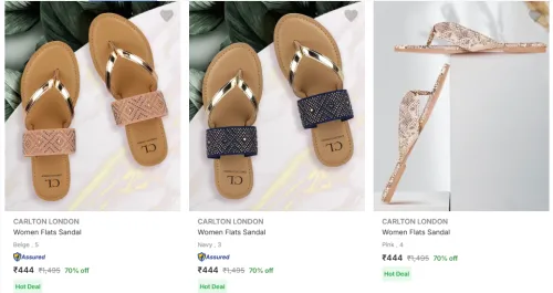 Image of Carlton London Women's Flats at minimum 70% Discount