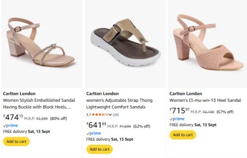 Image of Carlton London Women's Sandal Upto 80% discount