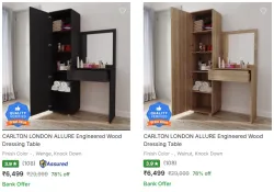 Carlton London Allure Engineered Wood Dressing Table @ ₹6499