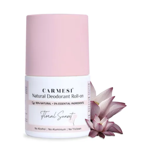 Image of Carmesi Natural Deodorant Roll-on (Floral Sunset, 50ml)