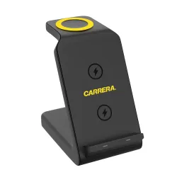 Carrera 22.5W Magnetic 3 in 1 Wireless Charger Stand CWC-234, 15W Fast Charging for Phone, 5W for Earbud, 2.5W for Watch, Type C Cable Included, Multi-Device Compatible
