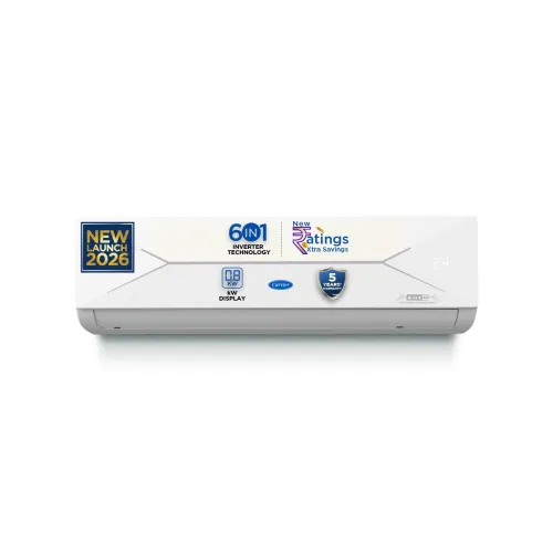Image of Carrier 1.5 Ton 3 Star Convertible 6-in-1 Flexicool Inverter Split AC 