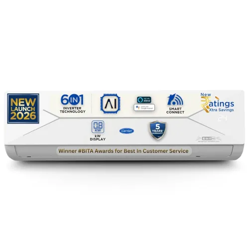 Image of Carrier 1 Ton 3 Star Flexicool WiFi Inverter Split AC 