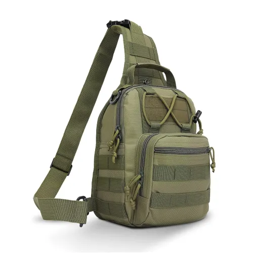 Image of CARRY TRIP Tactical Small Sling Bag for Men, Adjustable One-Strap Crossbody Backpack for Hiking & Travel, Waterproof & M