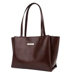 Carrylux Large Capacity Croco Pattern Tote Bags For Womens Big Purses And Handbags Ladies Big Shoulder Bag
