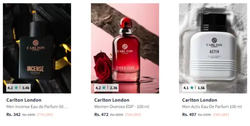 Image of Cartlon London Perfume at Minimum 70% Discount
