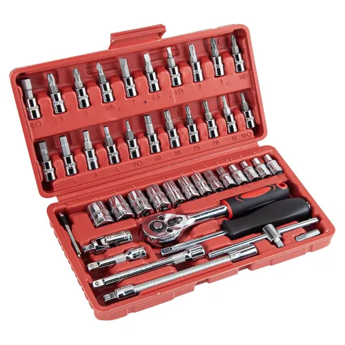Image of CARTMAN 46-Piece Socket Ratchet Wrench Tool Set Metric