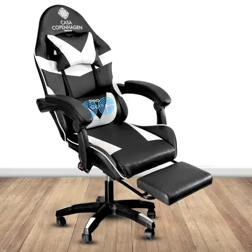Image of Casa Copenhagen Designed High-Back Italian Leather Gaming Ergonomic Chair 