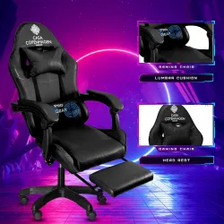 Casa Copenhagen Designed in Denmark High-Back Italian Leather Gaming Ergonomic Chair with Advanced Mechanism 