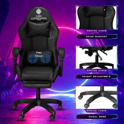 Casa Copenhagen Designed in Denmark,High-Back Italian Leather Gaming Ergonomic Chair with Advanced Mechanism 