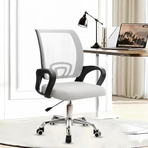 Image of Casa Copenhagen Mesh Mid Back Office/Study/Computer/Revolving/Desk Chair for Work from Home