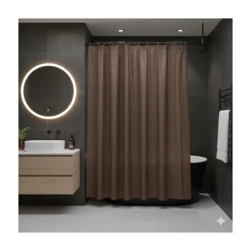 Image of CASA-NEST Shower Curtain 4.5 x 8 ft set of 8 hooks