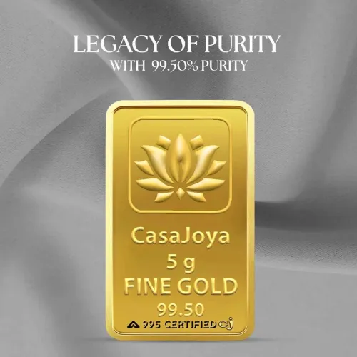 Image of CASAJOYA Fine Gold Coin, BIS Hallmarked 24 (995) K 5 g Gold Bar