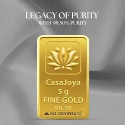 CASAJOYA Fine Gold Coin, BIS Hallmarked 24 (995) K 5 g Gold Bar