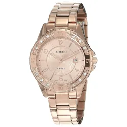 Casio Analog Rose Gold Dial Womens Watch