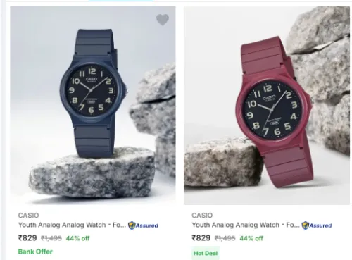 Image of Casio Analog Watch Starting @ ₹829