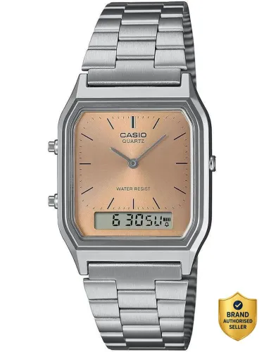 Image of CASIO AQ-230A-4AMQYDF VINTAGE Analog-Digital Watch - For Men & Women