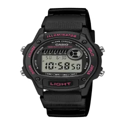 CASIO Casio Men Resin W-220H-1A2VDF Black Digital dial Bio-based Resin Band Watch D405