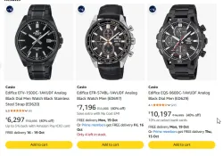 Casio Edifice at minimum 40% Discount