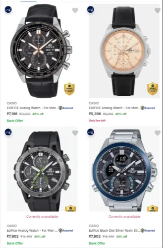 Image of CASIO EDIFICE Watch - For Men at minimum 49% Discount