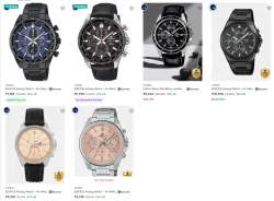 CASIO EDIFICE at minimum 52% Discount
