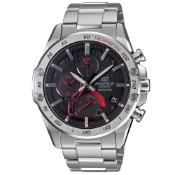Casio Edifice Bluetooth Chronograph Black Dial Mens Stainless Steel Band Watch - EQB-1000XD-1ADR(ED500)