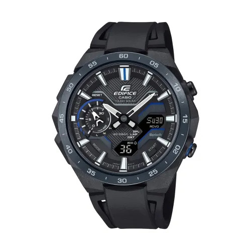 Image of Casio Edifice ECB-2200PB-1ADF Bluetooth Analog-Digital Black Dial Men Watch Black Resin Strap (ED611)