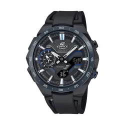Casio Edifice ECB-2200PB-1ADF Bluetooth Analog-Digital Black Dial Men Watch Black Resin Strap (ED611)