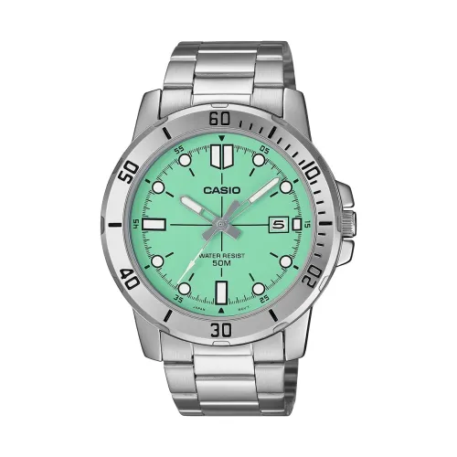 Image of Casio Enticer Men MTP-VD01D-3E1VUDF Analog Turquoise Blue Dial