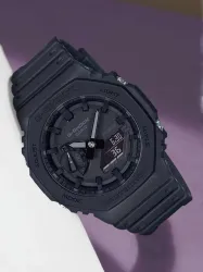 CASIO G-SHOCK GA-2100-1A1DR Black Dial Resin Strap Analog-Digital Watch - For Men G987