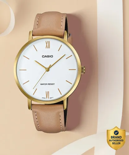 Image of CASIO LTP-VT01GL-7BUDF LTP-VT01 Analog Watch - For Women