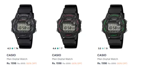 Image of Casio Men Digital Watch up to 68% Discount
