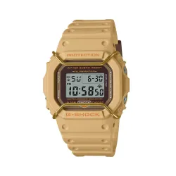 Casio Men Leather G-Shock Grey Dial Digital Dw-5600Pt-5Dr (G1334), Band Color-Brown