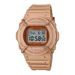 Casio Men Leather G-Shock Digital Gray Dial Dw-5700Pt-5Dr (G1336), Band Color-Brown