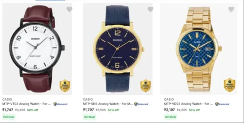 Image of Casio Men's Watches at 50% discount 