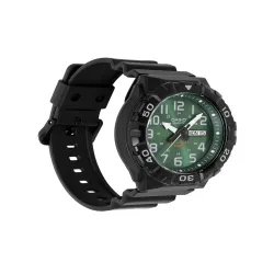 CASIO Unisex Dial & Straps Analogue Date Aperture Watch A2490