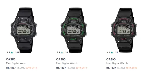 Image of Casio Watches at minimum 54% Discount