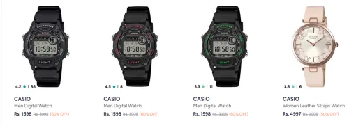 Image of Casio Watches Minimum 50% Discount