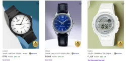 Casio watches starting at ₹779
