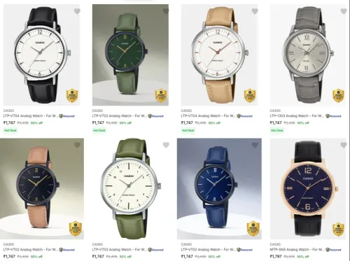 Image of Casio Watches up to 50% Discount