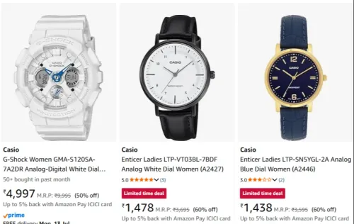 Image of CASIO Watches Up to 60% Discount