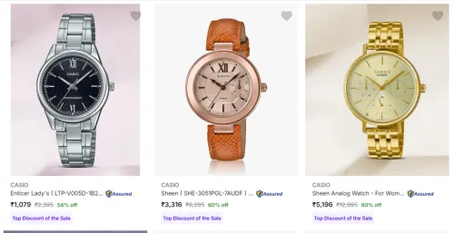 Image of Casio Women's Analog Watches @ Up to 60% Discount