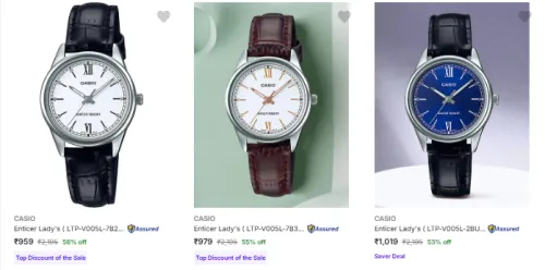 Image of Casio Women's Watches at minimum 50% Discount