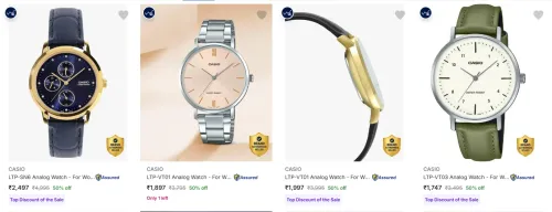 Image of CASIO Women's Wrist Watches at minimum 50% Discount
