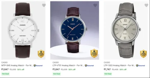 Image of Casio Wrist Watches at 50% Discount