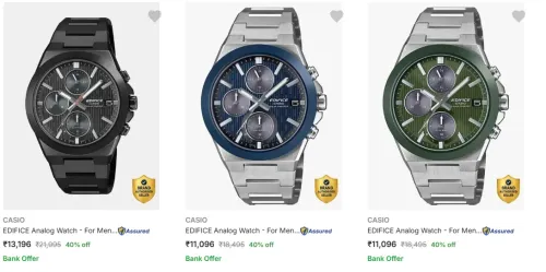 Image of CASIO Wrist Watches at minimum 40% Discount