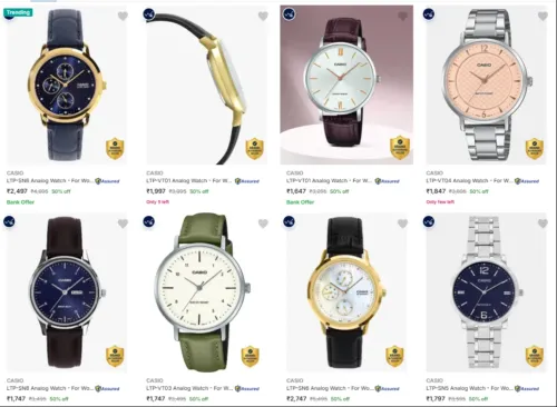 Image of CASIO Wrist Watches at minimum 50% Discount