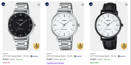 Image of CASIO Wrist Watches at minimum 50% Discount